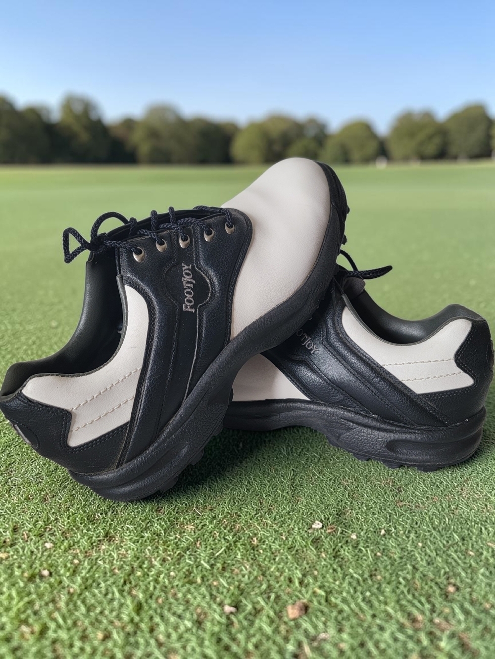 FootJoy Men’s Black & White Comfort Golf Shoes Size 11